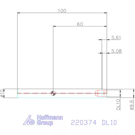 Haimer DUO-LOCK hengeres hosszabbító acél hosszú Hengeres szár DL10