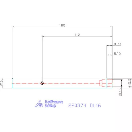 Haimer DUO-LOCK hengeres hosszabbító acél hosszú Hengeres szár DL16