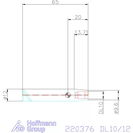 Haimer DUO-LOCK hosszabbító kúpos acél rövid SAFE-LOCK DL10/12