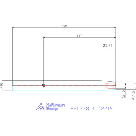 Haimer DUO-LOCK kúpos hosszabbító acél hosszú Hengeres szár DL12/16