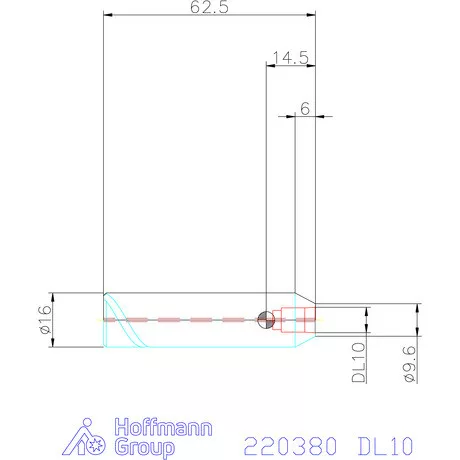 Haimer DUO-LOCK Heavy Duty hosszabbító Cool Jet-tel acél SAFE-LOCK DL10