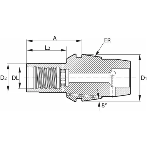 Haimer DUO-LOCK ER-szorítópatron DL10