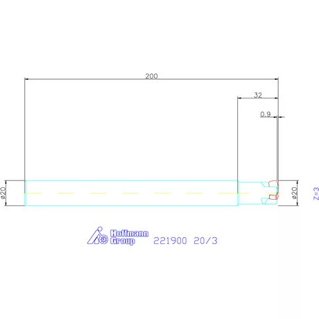 Kennametal Nagy előtolású maró 7792VX 20/3 mm