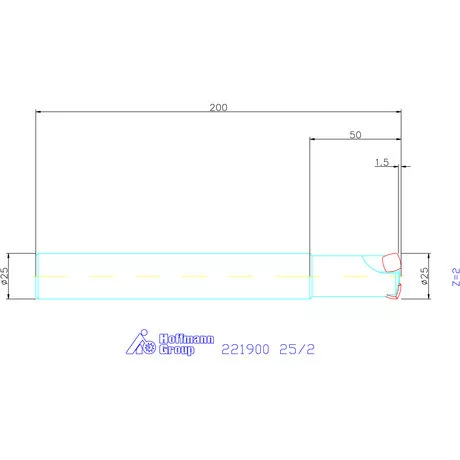 Kennametal Nagy előtolású maró 7792VX 25/2 mm