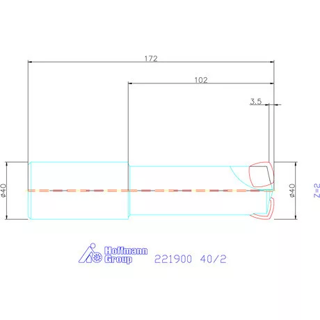 Kennametal Nagy előtolású maró 7792VX 40/2 mm