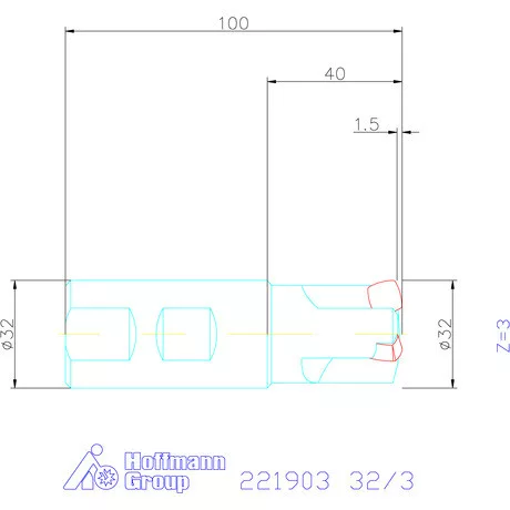 Kennametal Nagy előtolású maró 7792VX 32/3 mm