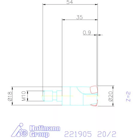 Kennametal Nagy előtolású maró 7792VX 20/2 mm
