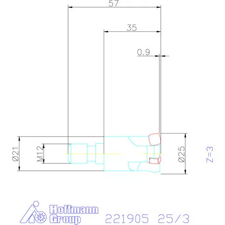 Kennametal Nagy előtolású maró 7792VX 25/3 mm