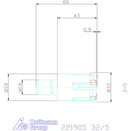 Kennametal Nagy előtolású maró 7792VX 32/5 mm