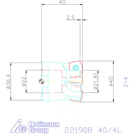 Kennametal Nagy előtolású maró 7792VX 40/4L mm