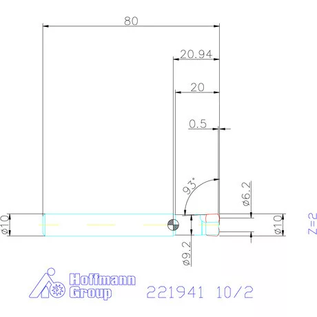 Kyocera Nagy előtolású maró MFH micro 10/2 mm