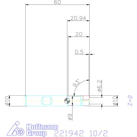 Kyocera Nagy előtolású maró MFH micro 10/2 mm