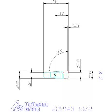 Kyocera Nagy előtolású maró MFH micro 10/2 mm