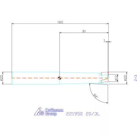Kyocera Nagy előtolású maró MFH mini 20/3L mm