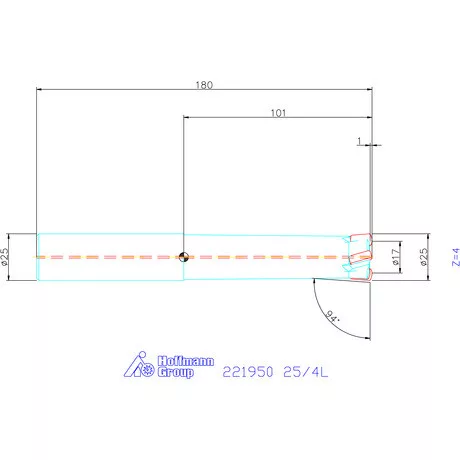 Kyocera Nagy előtolású maró MFH mini 25/4L mm
