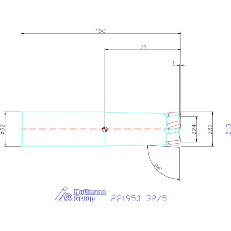 Kyocera Nagy előtolású maró MFH mini 32/5 mm