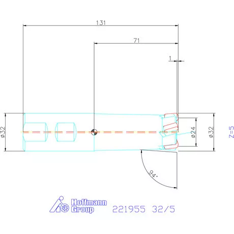 Kyocera Nagy előtolású maró MFH mini 32/5 mm