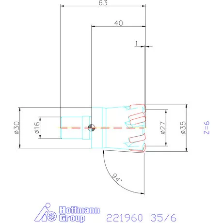 Kyocera Nagy előtolású maró MFH mini 35/6 mm