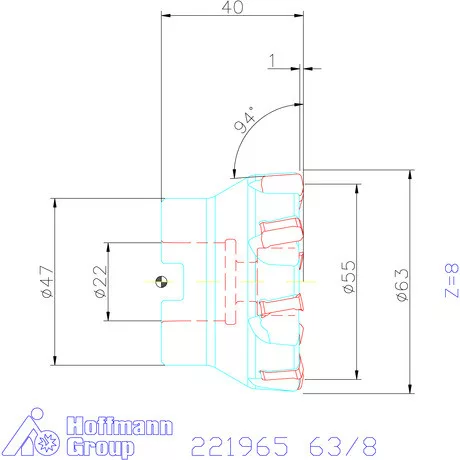 Kyocera Nagy előtolású maró MFH mini 63/8 mm