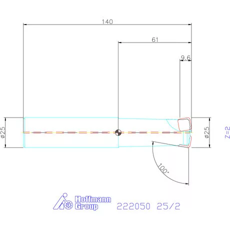 Kyocera Nagy előtolású maró MFH Harrier 25/2 mm