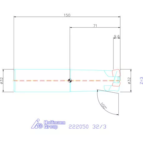 Kyocera Nagy előtolású maró MFH Harrier 32/3 mm