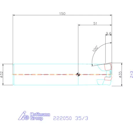 Kyocera Nagy előtolású maró MFH Harrier 35/3 mm