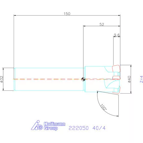 Kyocera Nagy előtolású maró MFH Harrier 40/4 mm