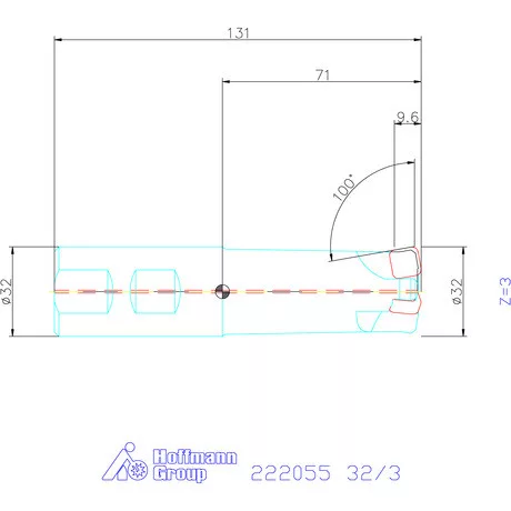 Kyocera Nagy előtolású maró MFH Harrier 32/3 mm