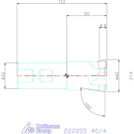Kyocera Nagy előtolású maró MFH Harrier 40/4 mm