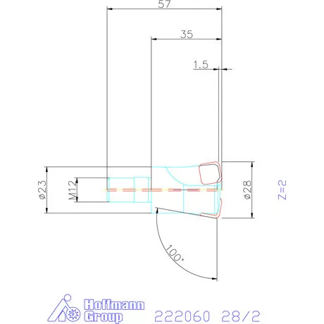 Kyocera Nagy előtolású maró MFH Harrier 28/2 mm