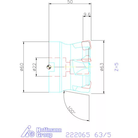 Kyocera Nagy előtolású maró MFH Harrier 63/5 mm