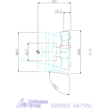 Kyocera Nagy előtolású maró MFH Harrier 66/5SL mm