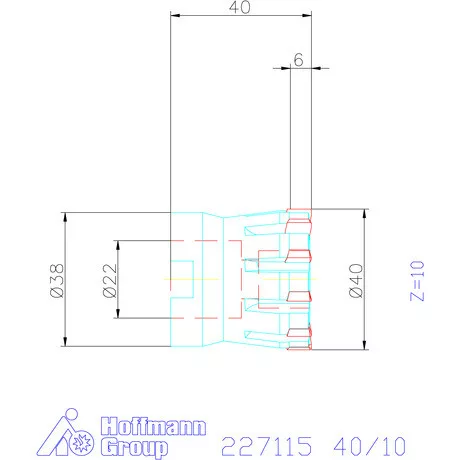 Kyocera Sarokmaró 90° MECX 40/10 mm