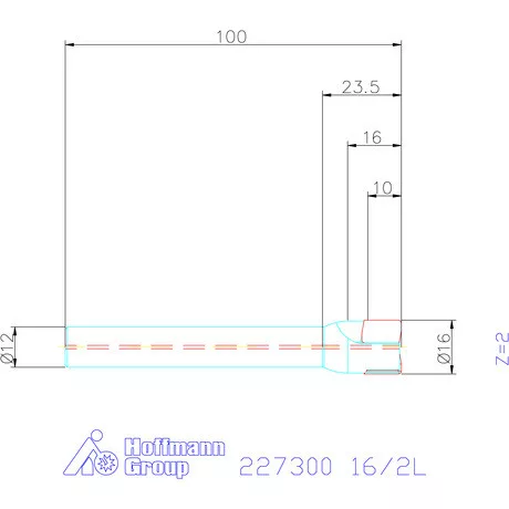 Kyocera Sarokmaró 90° MEC11T 16/2L mm
