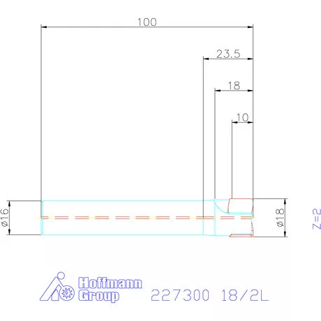 Kyocera Sarokmaró 90° MEC11T 18/2L mm