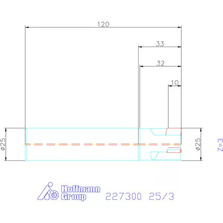 Kyocera Sarokmaró 90° MEC11T 25/3 mm