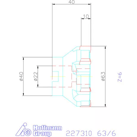 Kyocera Sarokmaró 90° MEC11T 63/6 mm