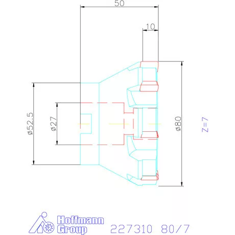 Kyocera Sarokmaró 90° MEC11T 80/7 mm