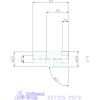 Kyocera Sarokmaró 90° MEC11T 25/3 mm