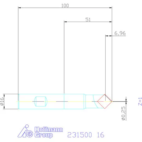 Garant NC központozó 16 mm