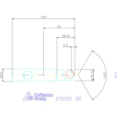 NC központozó  20 mm