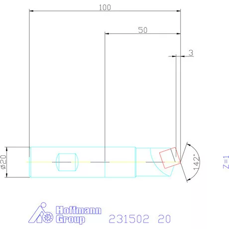 NC központozó  20 mm