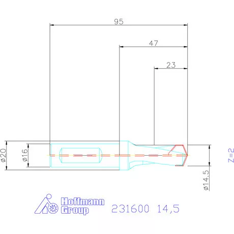 Garant HiPer-Drill alapszerszám 14,5 mm