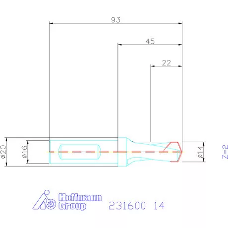 Garant HiPer-Drill alapszerszám 14 mm