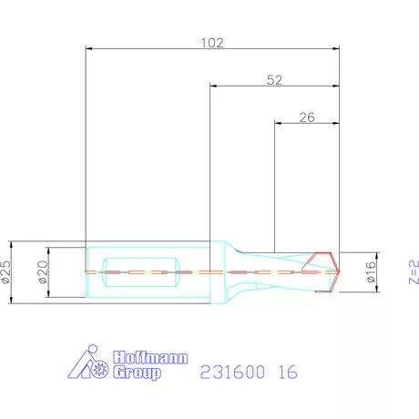Garant HiPer-Drill alapszerszám 16 mm