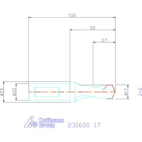 Garant HiPer-Drill alapszerszám 17 mm
