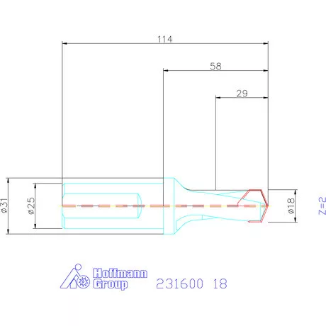 Garant HiPer-Drill alapszerszám 18 mm