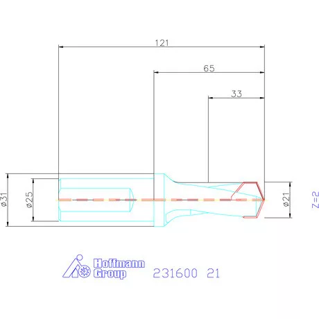Garant HiPer-Drill alapszerszám 21 mm