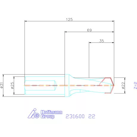 Garant HiPer-Drill alapszerszám 22 mm