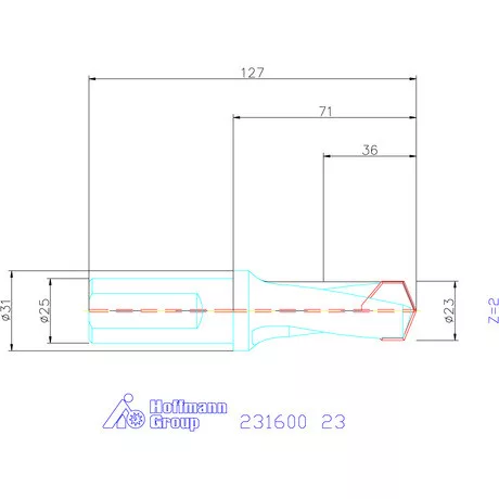 Garant HiPer-Drill alapszerszám 23 mm
